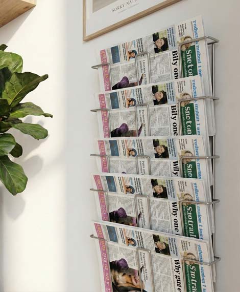 Tidningsställ för vägg Tidningsställ för vägg